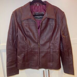 Women’s Purple Leather Jacket